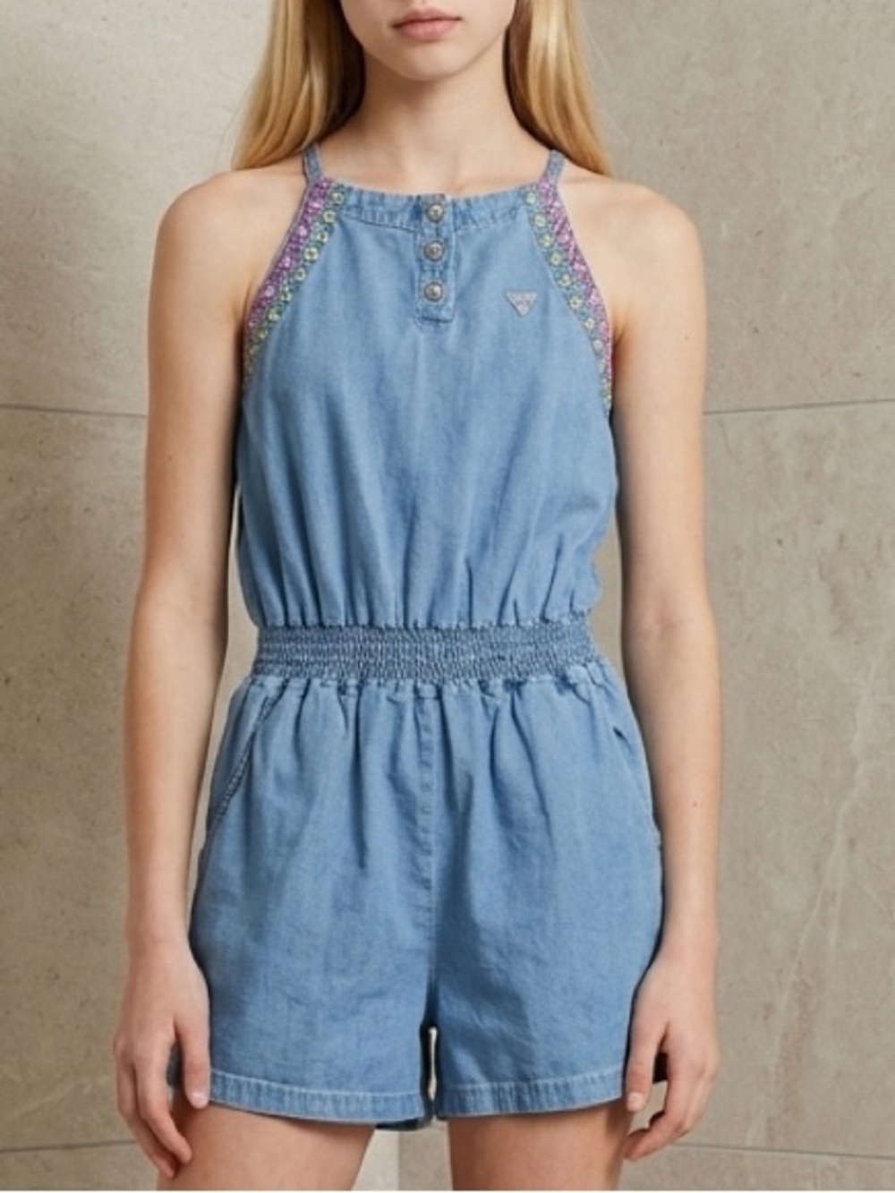 GUESS Girls Denim Romper – Size 10/12 (M)